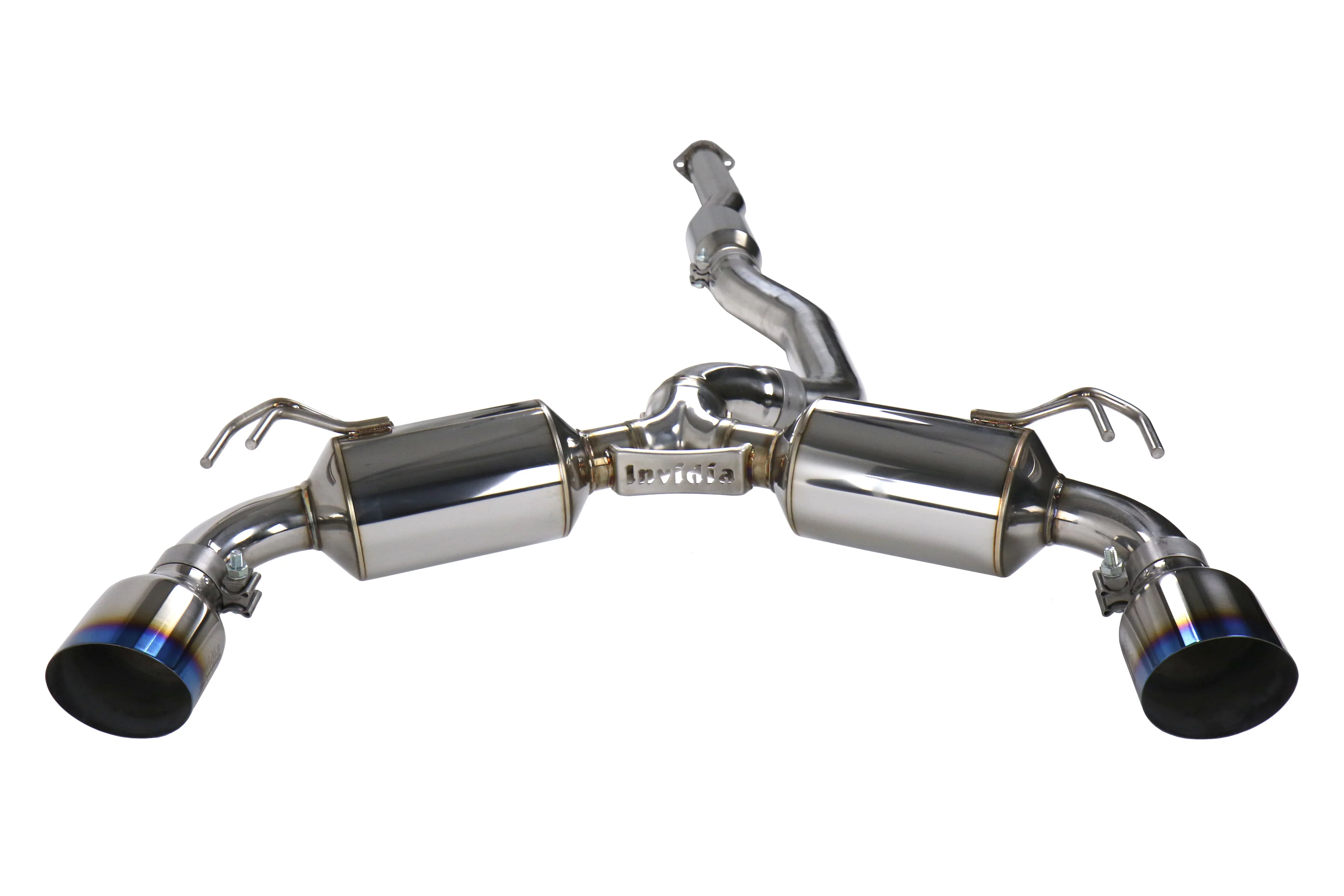Dual N1 Turbo Back Exhaust w/PSR O2 Housing - Mitsubishi Evo X CZ4A - Image 5