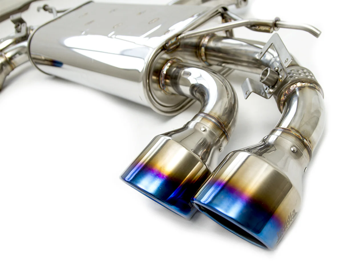 Q300 Valved Catback Exhaust w/Round Tips - VW Golf R Mk7 - Image 2