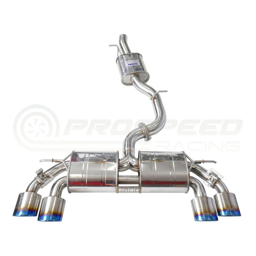 R400 Valved Cat Back Exhaust w/Oval Tips - VW Golf R Mk7 - Image 7
