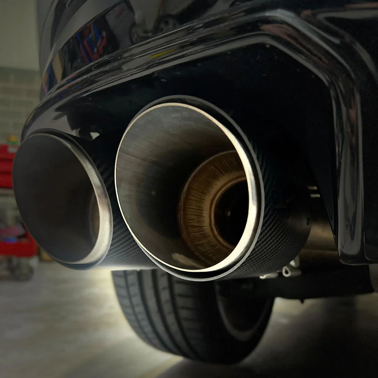 PSR Carbon Fibre Clamp On Tip SINGLE - 114.3mm Outlet, 60mm Inlet - Image 13