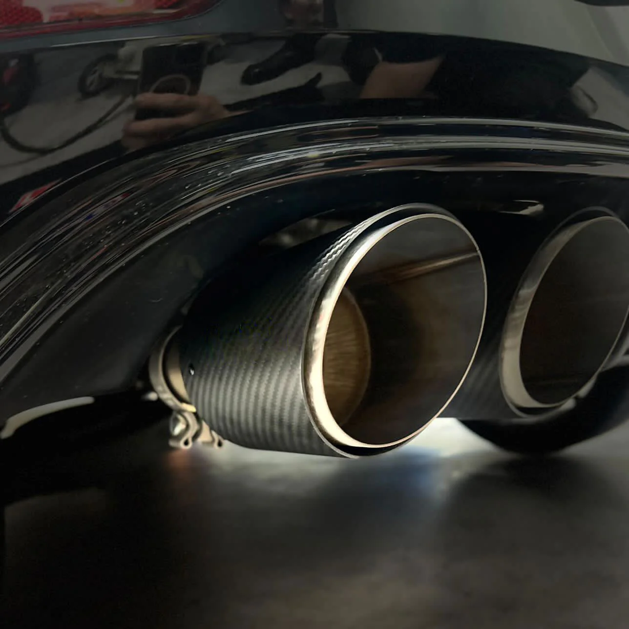 PSR Carbon Fibre Clamp On Tip SINGLE - 114.3mm Outlet, 60mm Inlet - Image 14