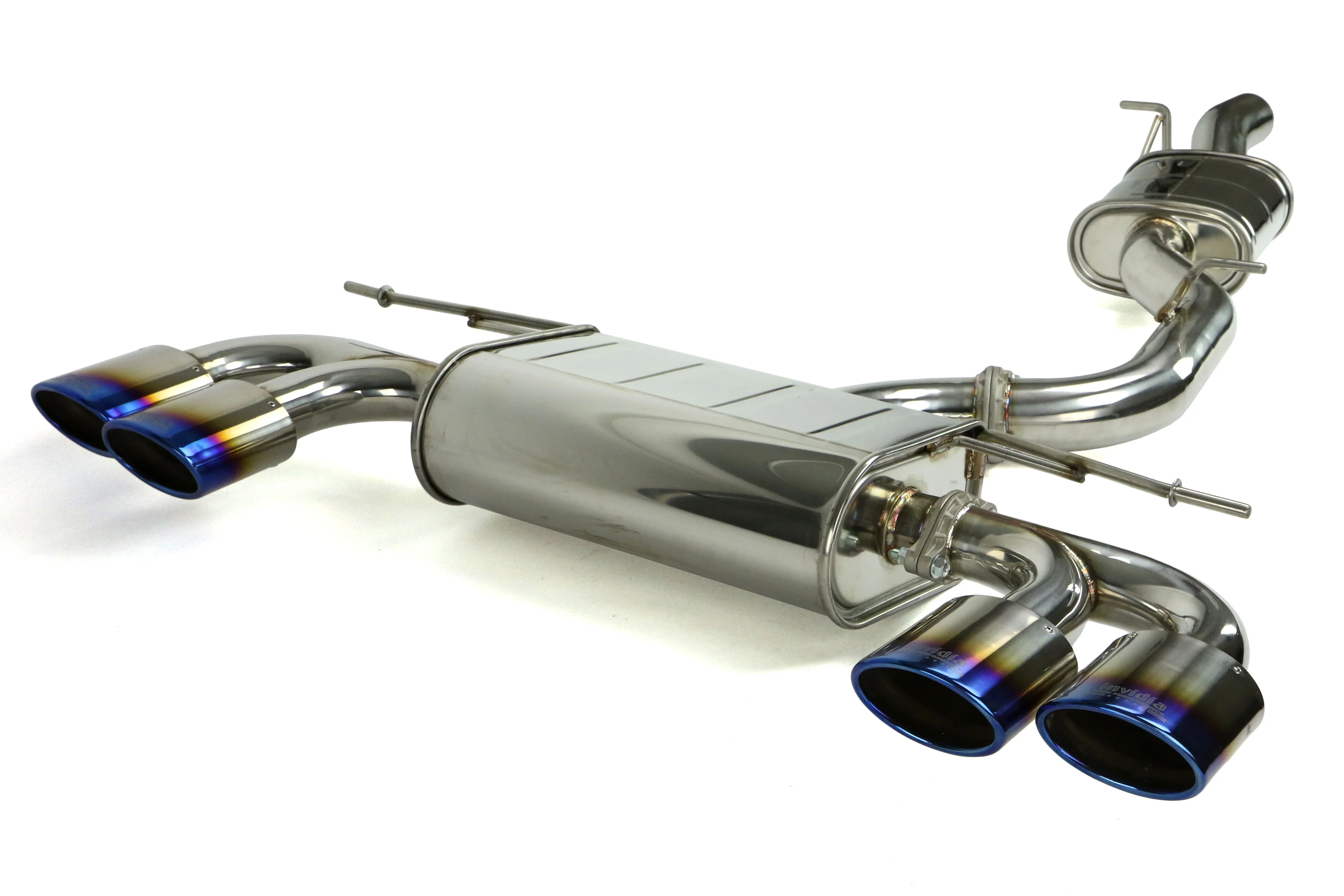 Q300 Non-Valved Turbo Back Exhaust w/Oval Tips - VW Golf R Mk7