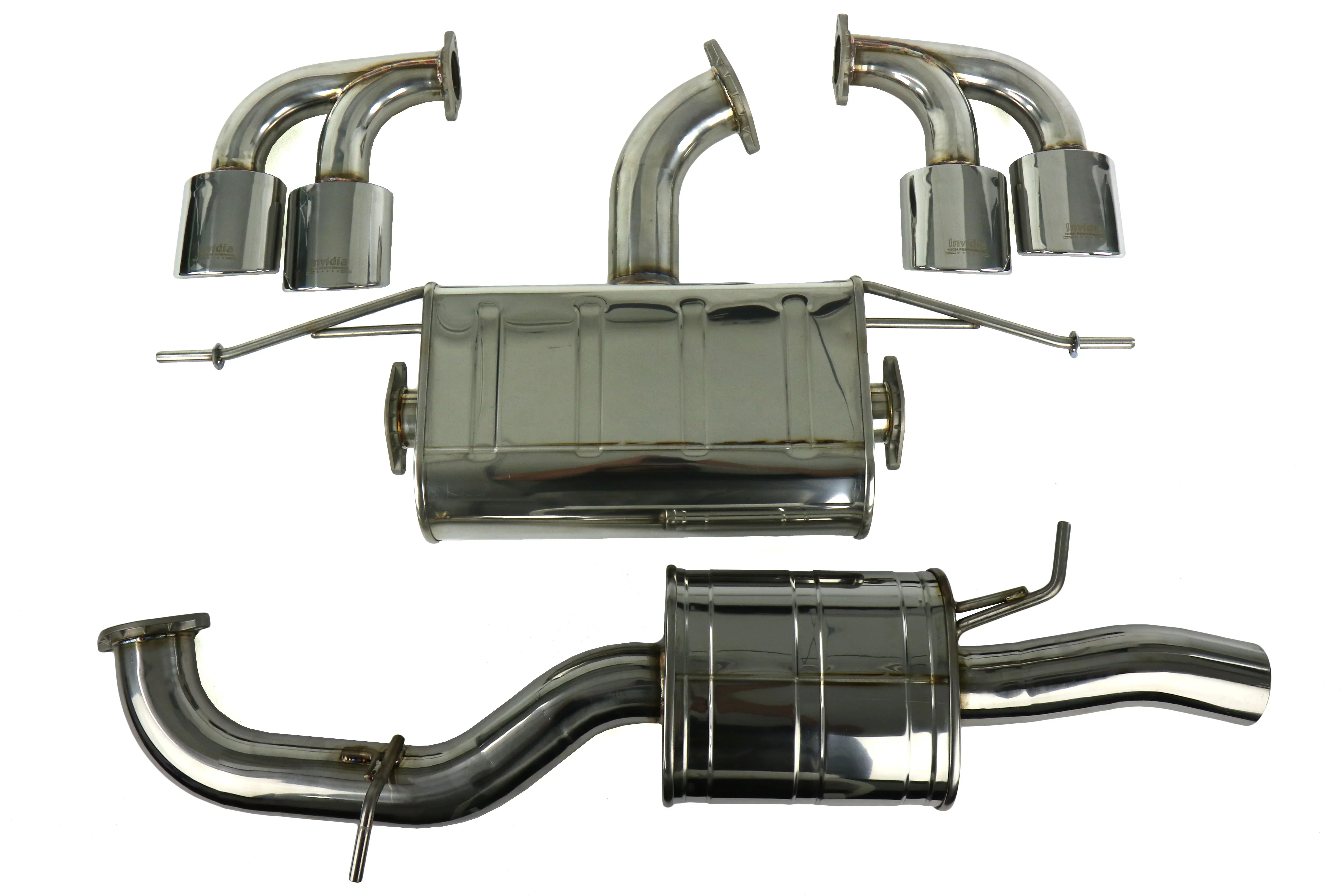 Q300 Non-Valved Turbo Back Exhaust w/Oval Tips - VW Golf R Mk7 - Image 18
