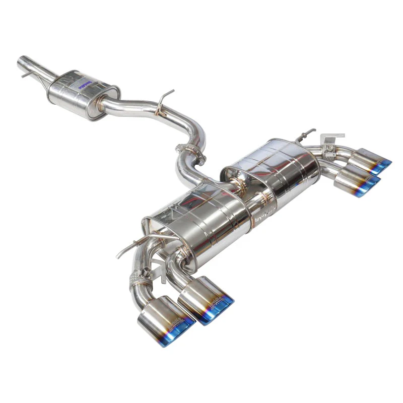 Q300 Valved Turbo Back Exhaust w/Oval Tips - VW Golf R Mk7 - Image 2