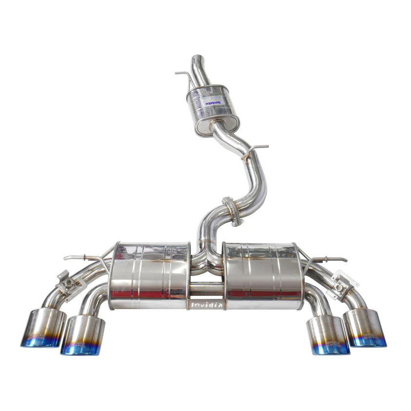 R400 Valved Turbo Back Exhaust w/Oval Tips - VW Golf R Mk7