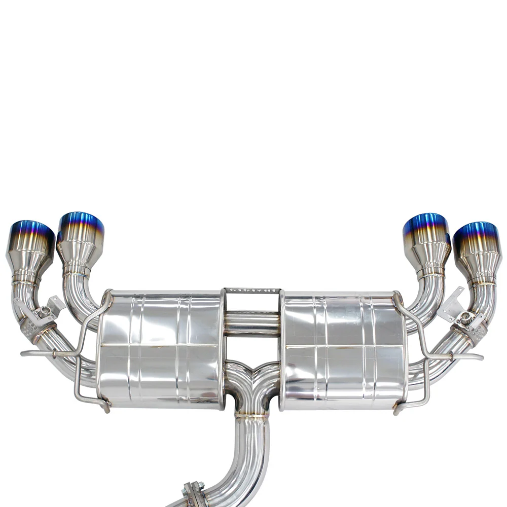 R400 Valved Turbo Back Exhaust w/Round Tips - VW Golf R Mk7.5 - Image 3