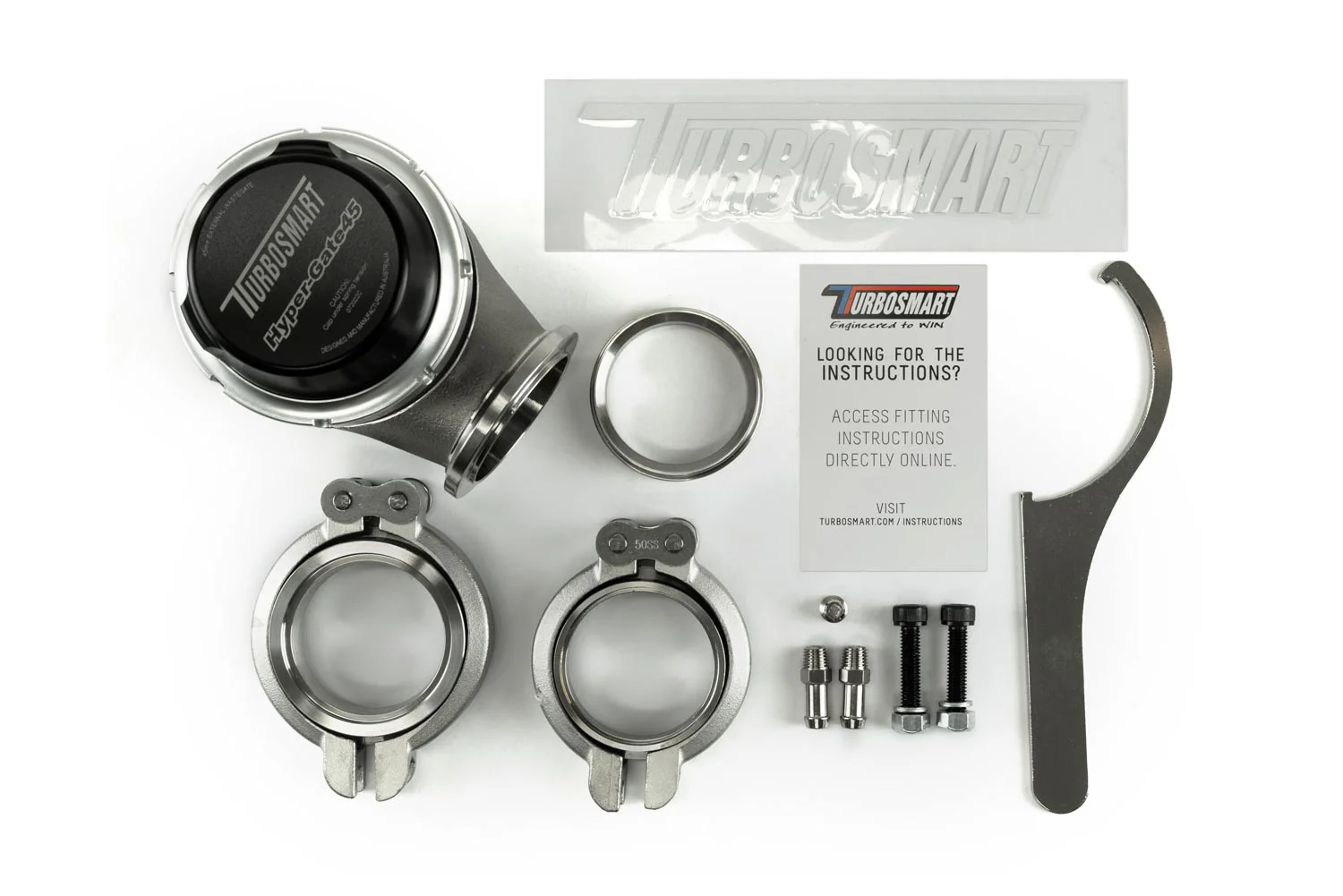Turbosmart Gen4 WG45 HyperGate45 External Wastegate - Black - Image 2