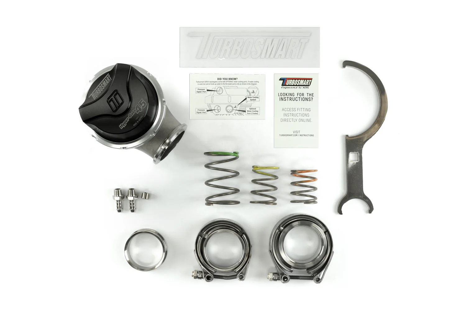 Turbosmart GenV Hypergate45 14psi External Wastegate - Black - Image 2