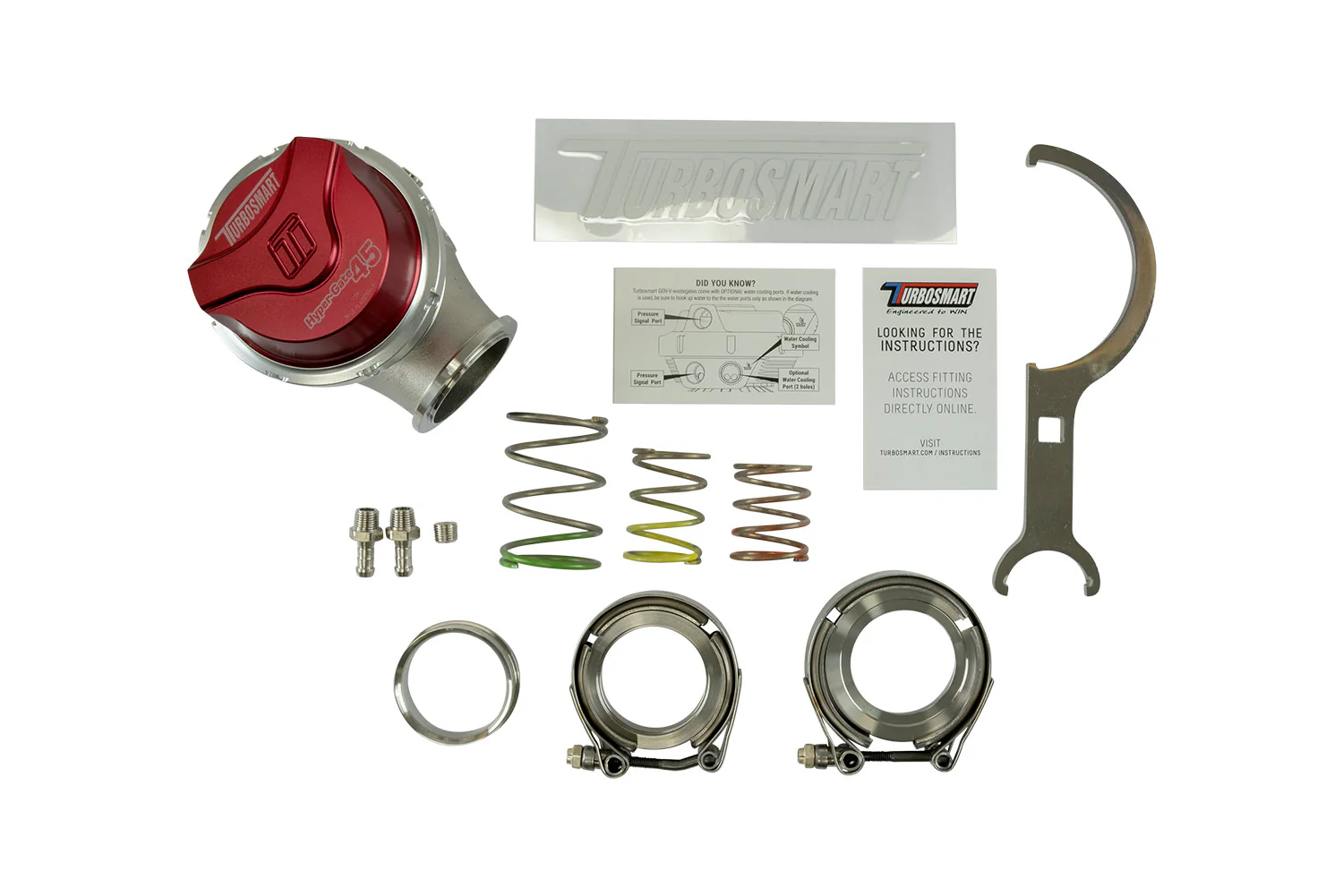 Turbosmart GenV Hypergate45 14psi External Wastegate - Red - Image 2